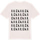 Vintage White t-shirt med Blek ordlek t-shirt