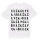 White t-shirt med Blekelyckan ordlek t-shirt