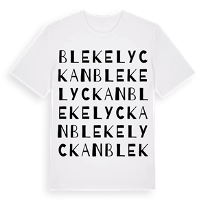Blekelyckan ordlek t-shirt – ekologisk bomull t-shirt från Pinshirt