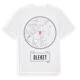 White t-shirt med Bleket t-shirt