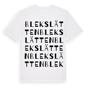 Blekslätten ordlek t-shirt – ekologisk bomull t-shirt från Pinshirt