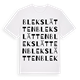 Blekslätten ordlek t-shirt