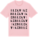 Pink Cotton t-shirt med Blekviken ordlek t-shirt