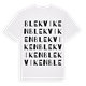 White t-shirt med Blekviken ordlek t-shirt