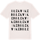 Vintage White t-shirt med Blekviken ordlek t-shirt