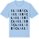 Blue Soul t-shirt med Blibräcka ordlek t-shirt