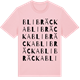 Pink Cotton t-shirt med Blibräcka ordlek t-shirt