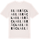 Vintage White t-shirt med Blibräcka ordlek t-shirt