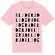 Pink Cotton t-shirt med Bliderud ordlek t-shirt