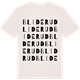 Vintage White t-shirt med Bliderud ordlek t-shirt