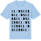 Blue Soul t-shirt med Blidsberg ordlek t-shirt