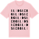 Pink Cotton t-shirt med Blidsberg ordlek t-shirt