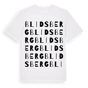 Blidsberg ordlek t-shirt – ekologisk bomull t-shirt från Pinshirt
