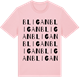 Pink Cotton t-shirt med Bligan ordlek t-shirt