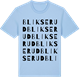 Blue Soul t-shirt med Blikserud ordlek t-shirt