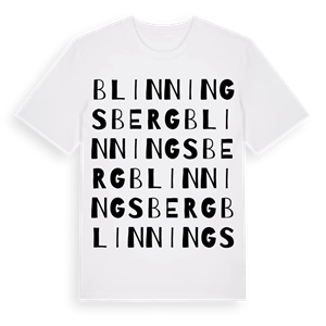 Blinningsberg ordlek t-shirt – ekologisk bomull t-shirt från Pinshirt
