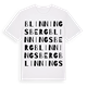Blinningsberg ordlek t-shirt