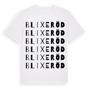 Blixeröd ordlek t-shirt – ekologisk bomull t-shirt från Pinshirt