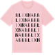 Pink Cotton t-shirt med Blixnabb ordlek t-shirt