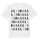 White t-shirt med Blixnabb ordlek t-shirt