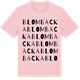 Pink Cotton t-shirt med Blombacka ordlek t-shirt