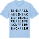 Blue Soul t-shirt med Blombacka ordlek t-shirt