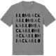 Mid Heather Gray t-shirt med Blombacka ordlek t-shirt