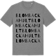 Mid Heather Gray t-shirt med Blombackahult ordlek t-shirt