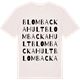 Vintage White t-shirt med Blombackahult ordlek t-shirt