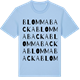 Blue Soul t-shirt med Blommabacka ordlek t-shirt