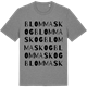 Mid Heather Gray t-shirt med Blommaskog ordlek t-shirt