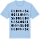 Blue Soul t-shirt med Blommaskog ordlek t-shirt