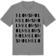 Mid Heather Gray t-shirt med Blomsholm ordlek t-shirt