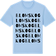 Blue Soul t-shirt med Blomskog ordlek t-shirt