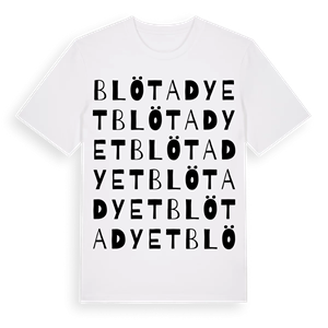 Blöta dyet ordlek t-shirt – ekologisk bomull t-shirt från Pinshirt