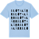 Blue Soul t-shirt med Blötakärr ordlek t-shirt