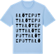 Blue Soul t-shirt med Blöteputt ordlek t-shirt