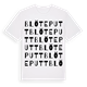 White t-shirt med Blöteputt ordlek t-shirt