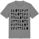 Mid Heather Gray t-shirt med Blöteputt ordlek t-shirt