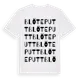 White t-shirt med Blöteputt ordlek t-shirt