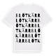 White t-shirt med Blötkärr ordlek t-shirt