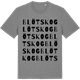 Mid Heather Gray t-shirt med Blötskog ordlek t-shirt