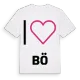 Jag älskar Bö t-shirt stort tryck