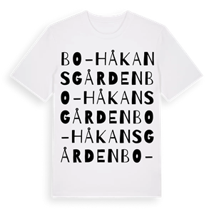 Bo-Håkansgården ordlek t-shirt – ekologisk bomull t-shirt från Pinshirt