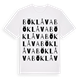 Bö Klåva ordlek t-shirt
