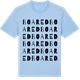 Blue Soul t-shirt med Boared ordlek t-shirt