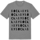 Mid Heather Gray t-shirt med Bockaby ordlek t-shirt