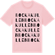 Pink Cotton t-shirt med Bockakullen ordlek t-shirt