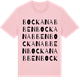 Pink Cotton t-shirt med Bockanabben ordlek t-shirt