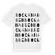White t-shirt med Bockanabben ordlek t-shirt